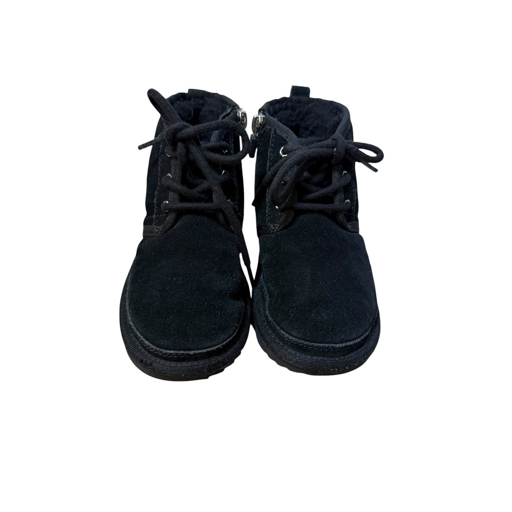 UGG Kids Neumel II Suede Boots Black Side Zip Chukka 1017320T Size 11 Toddler